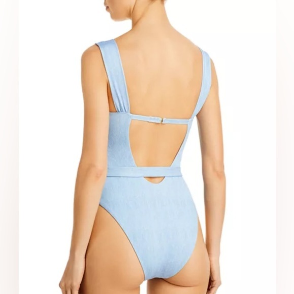 WEWOREWHAT  Vintage Danielle Belted Underwire One Piece Swimsuit MEDIUM - Picture 7 of 7